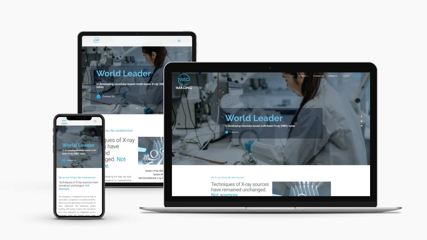 Responsive Redesign der Website