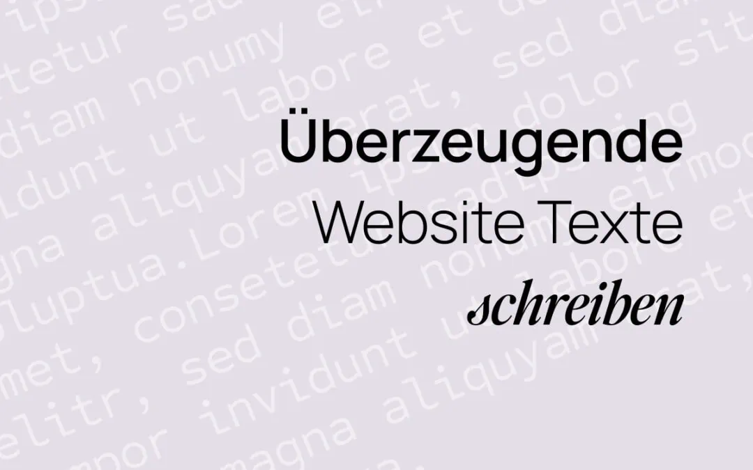 Website Texte schreiben: So überzeugst du deine Leser