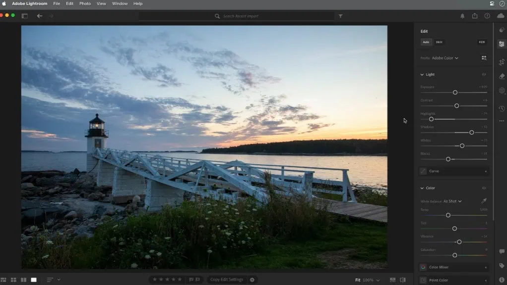 Lightroom Anpassungen