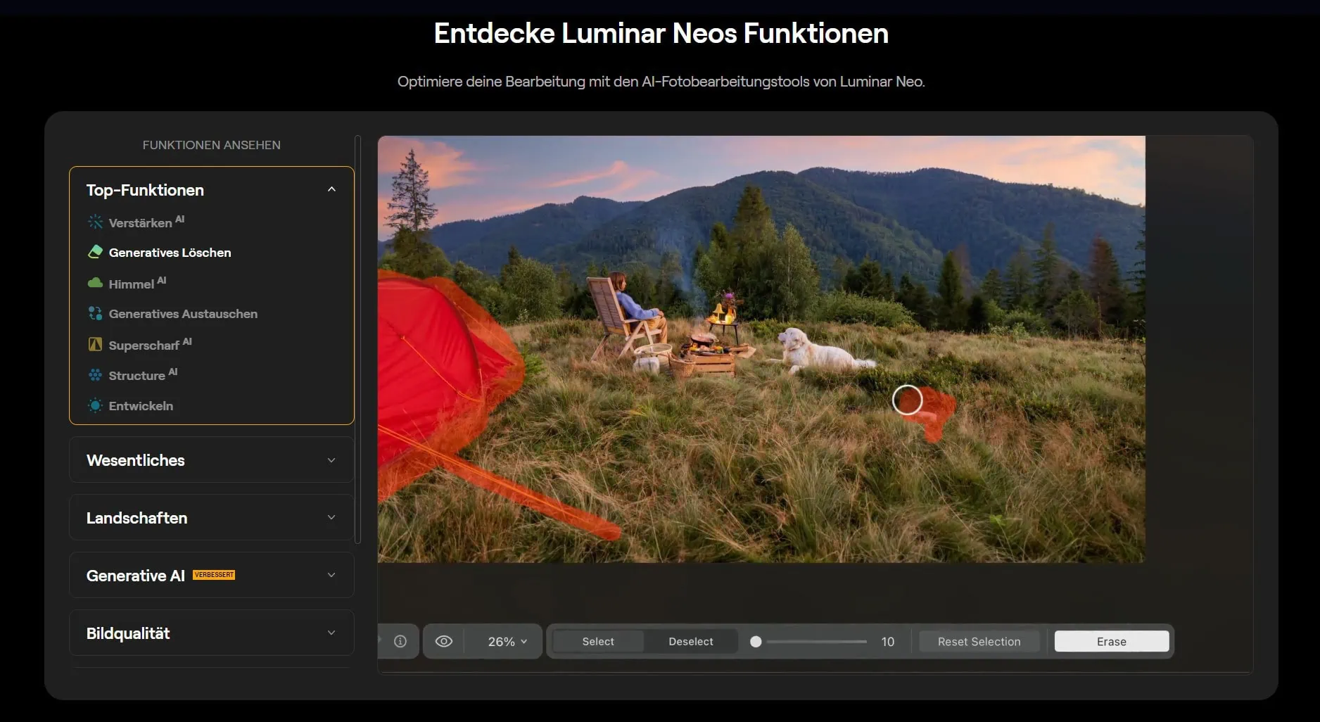 Luminar Neo Funktionen