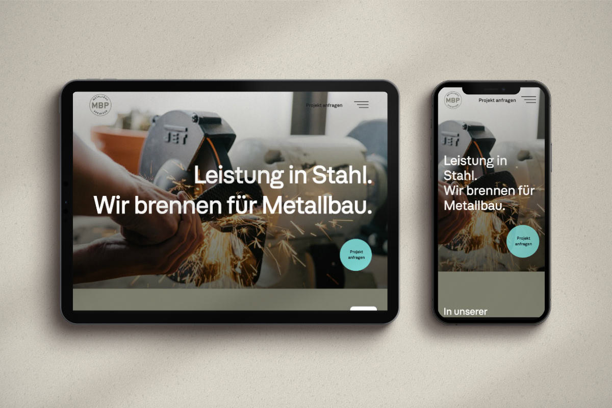 Website für Metallbau