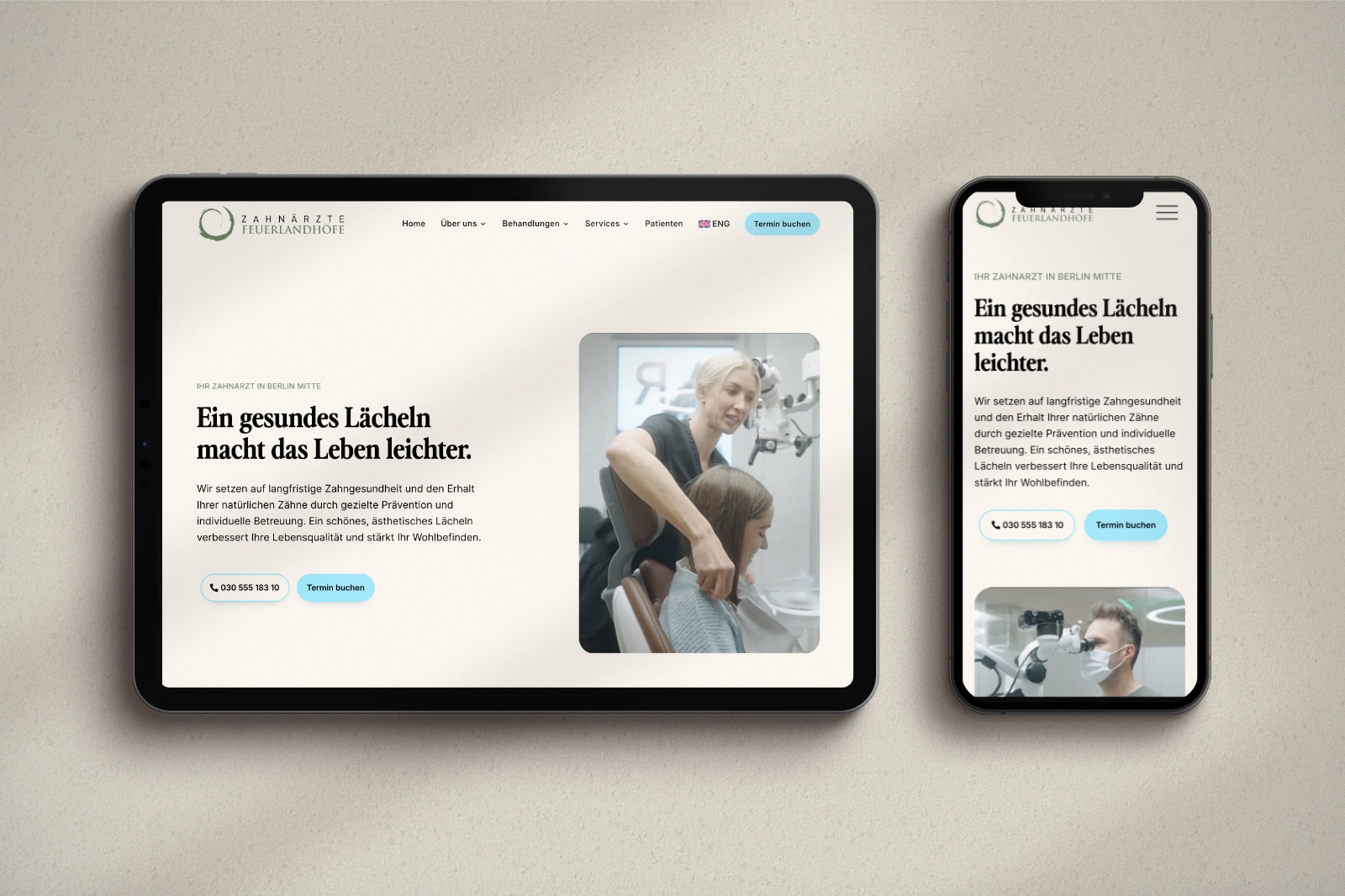 Website für Zahnarzt