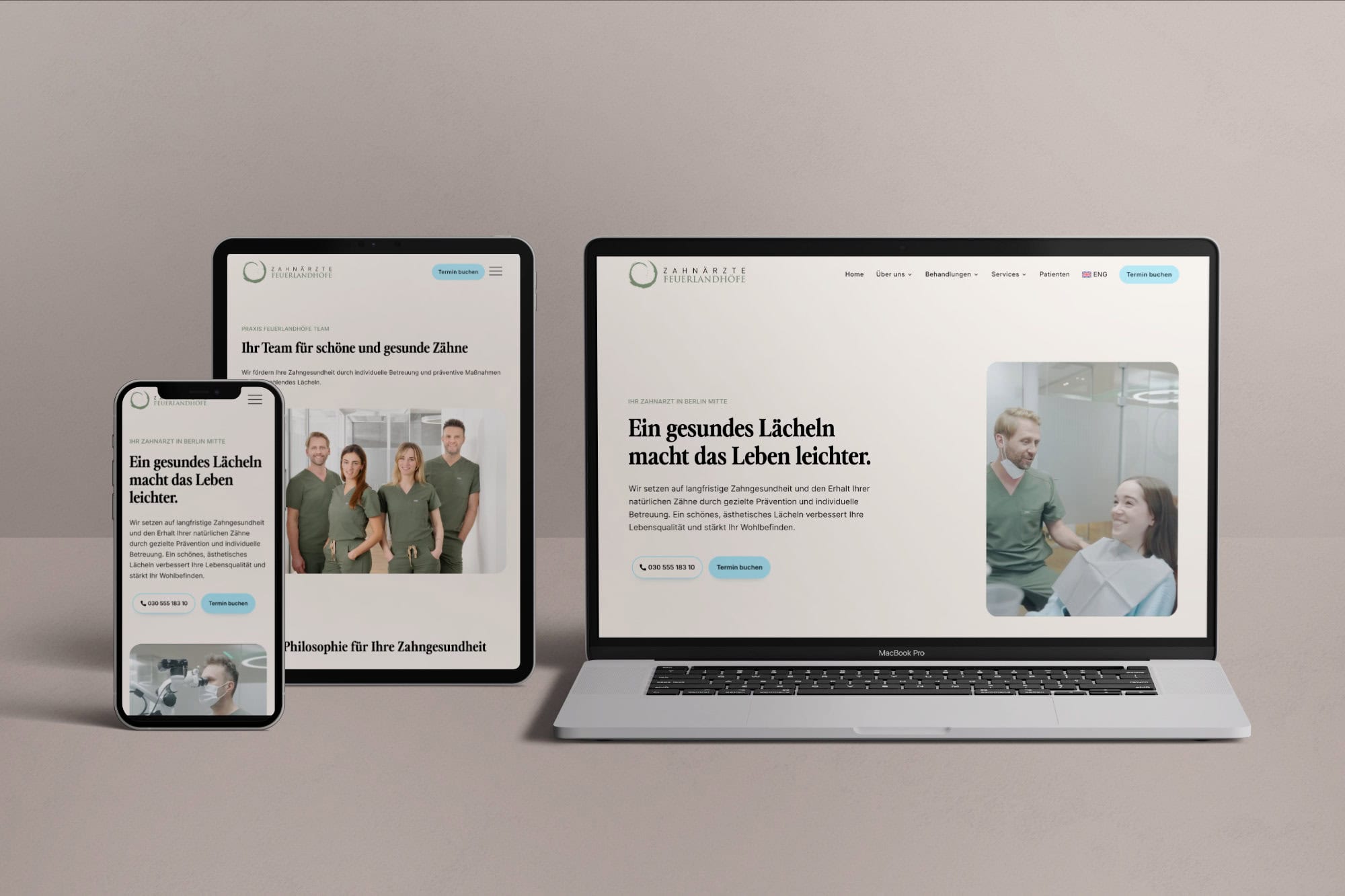 Website für Zahnarztpraxis