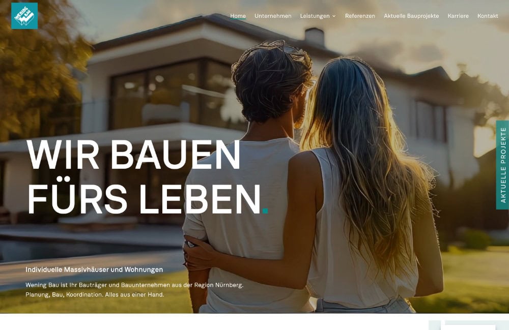 Website für Bauunternehmen