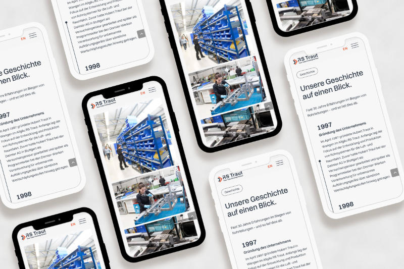 Websites für Industrie