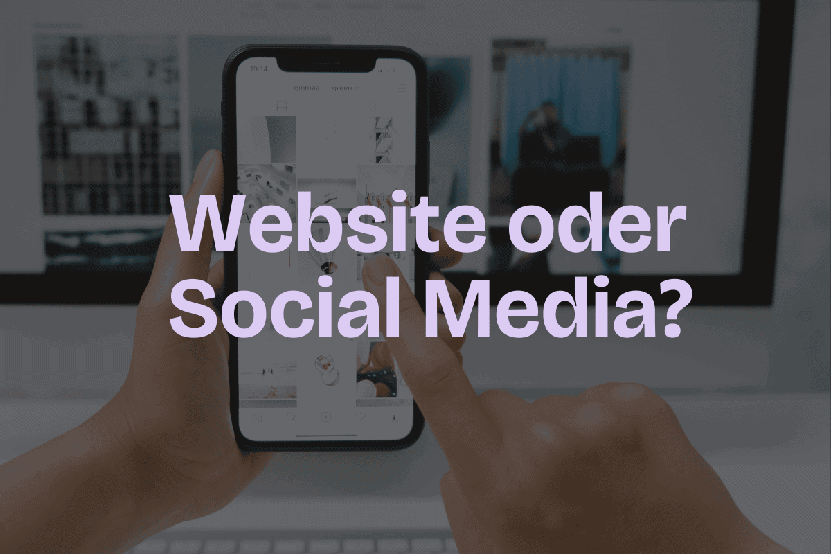 Website oder Social Media