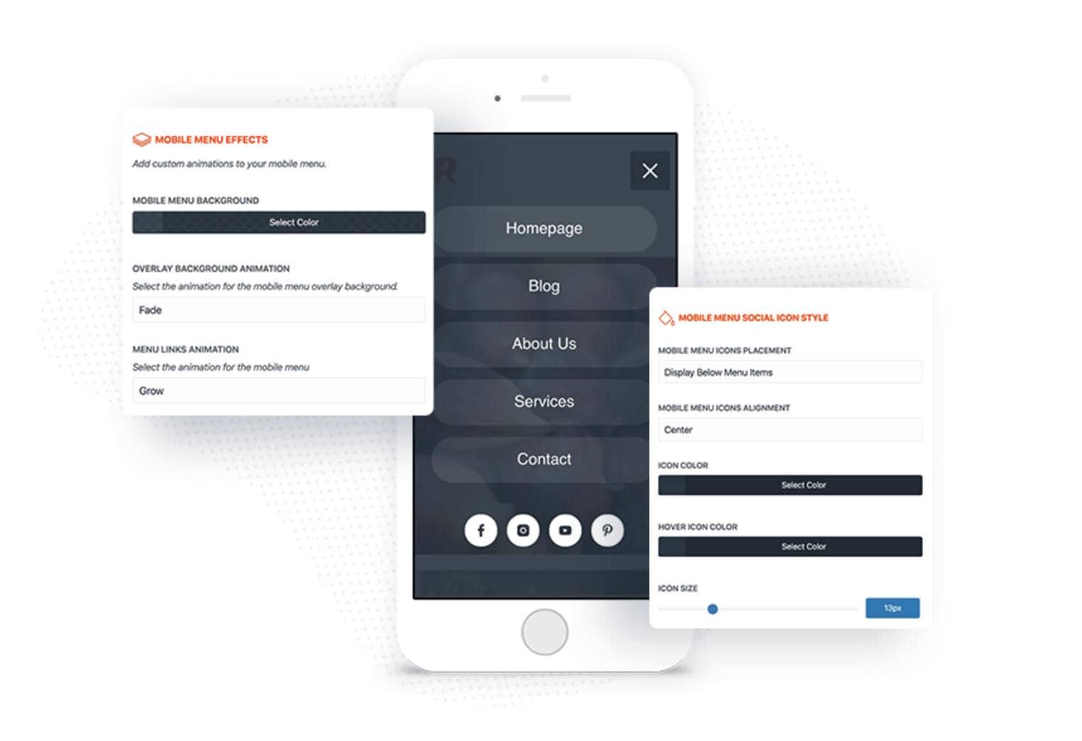 Divi Pixel Mobile Menue stylen