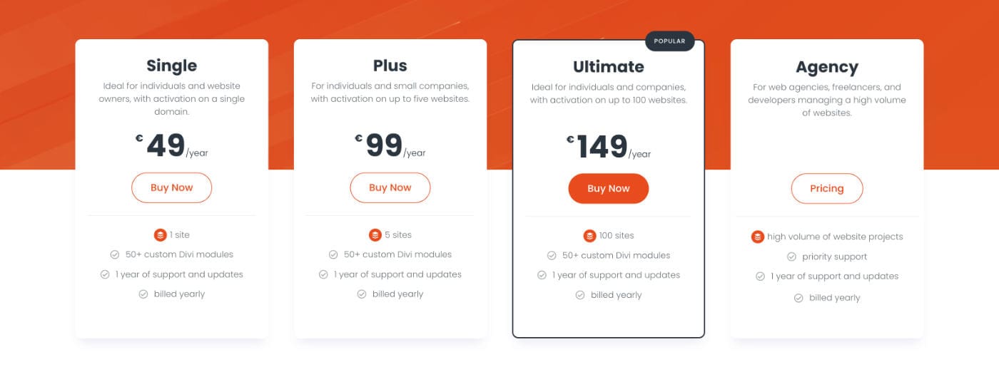 Divi Pixel Preise