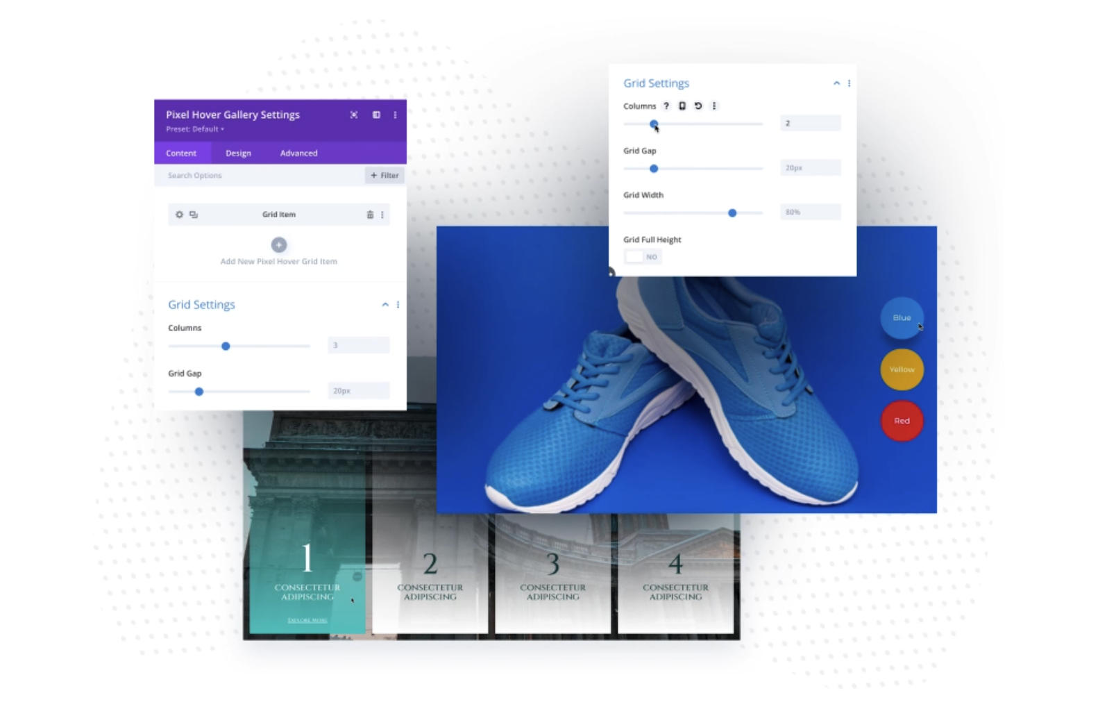 Hover Gallery Divi Pixel