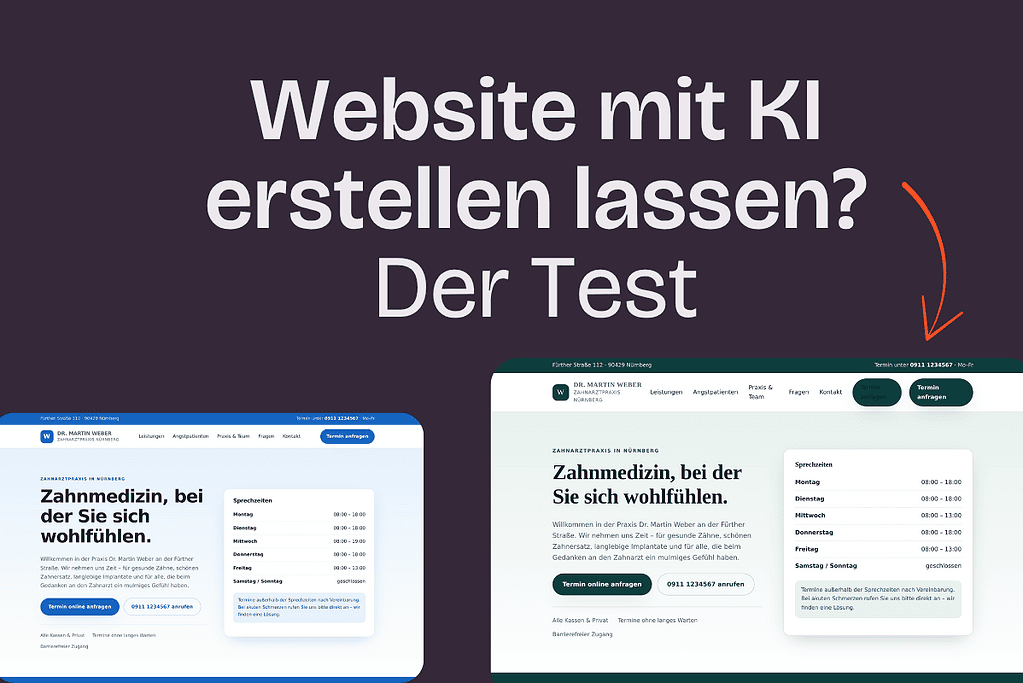 Website mit KI erstellen lassen