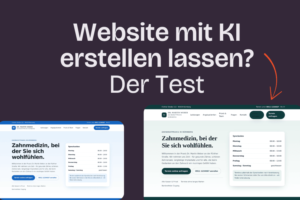 Website mit KI erstellen lassen Website mit KI erstellen lassen