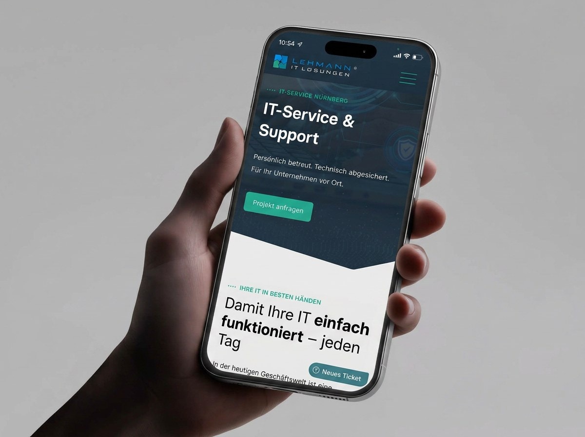 lehmann it loesungen it service handy mockup lehmann it loesungen it service handy mockup