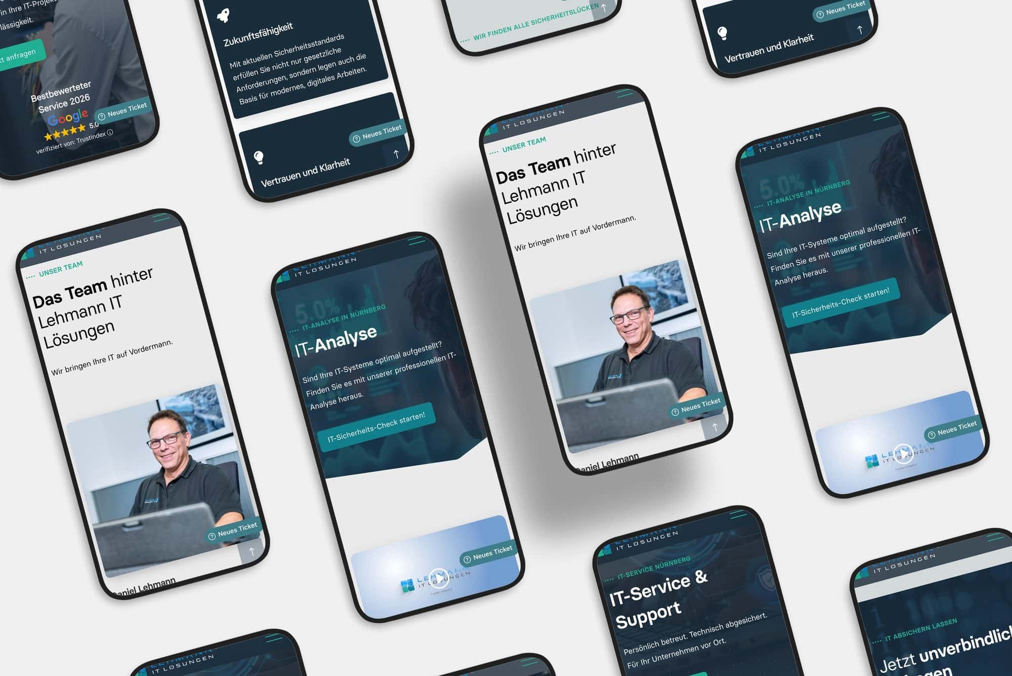 lehmann it loesungen mobile screens mockup lehmann it loesungen mobile screens mockup