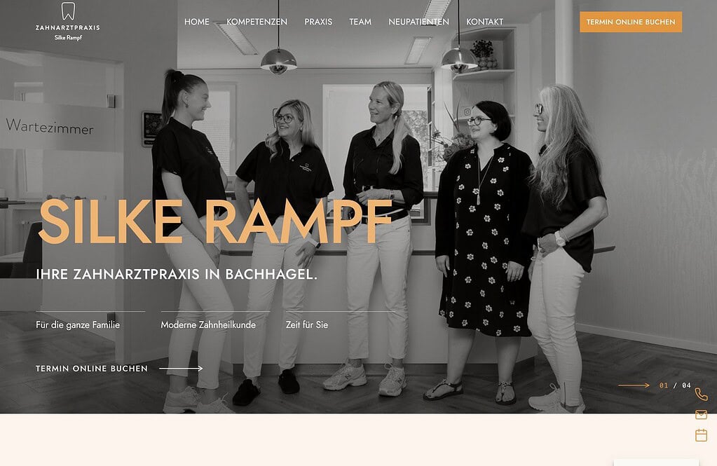 zahnarztpraxis silke rampf startseite desktop